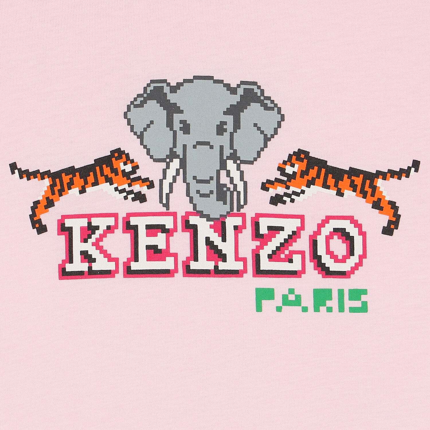 تيشيرت بنات بالشعار باللون الوردى, 1, hi-res